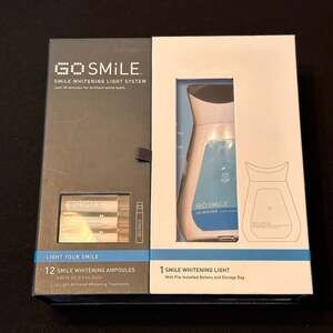 GO SMILE Teeth Whitening Light System with Ampoules & Gel Swabs